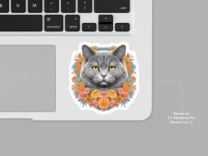 British Shorthair  Cat Sticker
