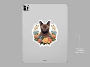 Burmese  Cat Sticker