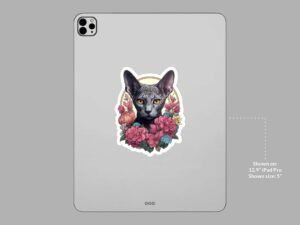 Cornish Rex Cat Sticker