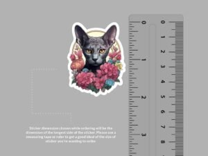 Cornish Rex Cat Sticker