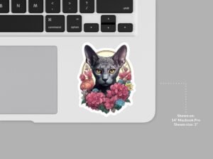 Cornish Rex Cat Sticker