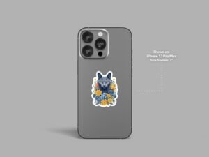 Russian Blue Cat Sticker