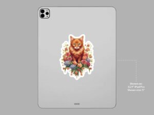 Orange Cat Sticker