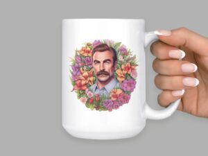 Tom Selleck Mug | 15oz Ceramic Coffee or Tea Mug