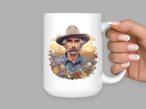 Sam Elliot Mug | 15oz Ceramic Coffee or Tea Mug