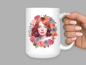 Emma Stone Mug | 15oz Ceramic Coffee or Tea Mug