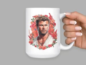 Chris Hemsworth Mug | 15oz Ceramic Coffee or Tea Mug