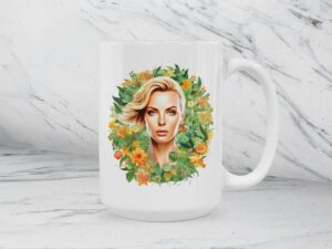 Charlize Theron Mug | 15oz Ceramic Coffee or Tea Mug