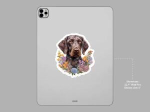German Wirehaired Pointer Dog Sticker