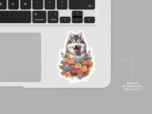 Alaskan Malamute Dog Sticker
