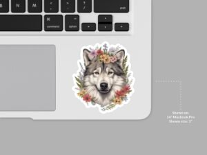 Alaskan Malamute Dog Sticker