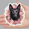 Black German Shepherd Sticker