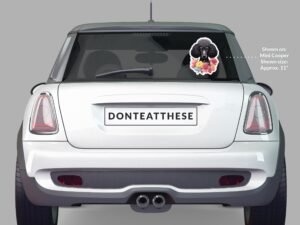 Black Poodle Dog Sticker