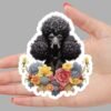 Black Poodle Dog Sticker
