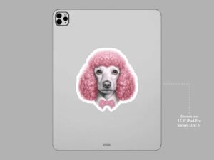 Pink Poodle Sticker