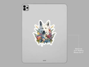 White German Shepherd Dog Sticker