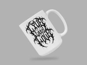 Live Laugh Love Heavy Metal Mug | 15oz Ceramic Coffee or Tea Mug