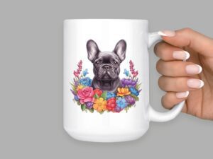 French Bulldog 15oz Ceramic Coffee or Tea Mug