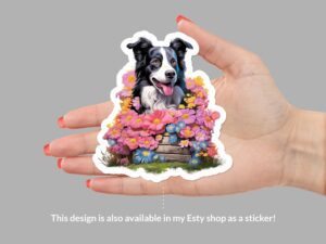 Border Collie 15oz Ceramic Coffee or Tea Mug