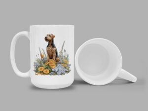 Airedale Terrier 15oz Ceramic Coffee or Tea Mug