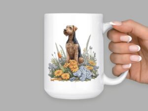 Airedale Terrier 15oz Ceramic Coffee or Tea Mug