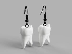 Molar Teeth Earrings | Hypoallergenic