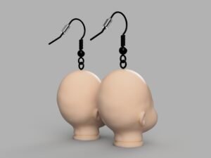Baby Doll Head Earrings | Hypoallergenic