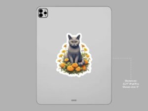 Chartreux Cat Sticker