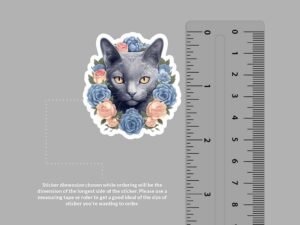 Russian Blue Cat Sticker