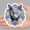 Russian Blue Cat Sticker