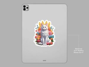 Turkish Angora Cat Sticker