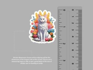 Turkish Angora Cat Sticker