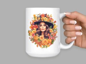 Salma Hayek Mug | 15oz Ceramic Coffee or Tea Mug