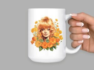 Goldie Hawn Mug | 15oz Ceramic Coffee or Tea Mug