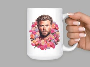 Chris Hemsworth Mug | 15oz Ceramic Coffee or Tea Mug