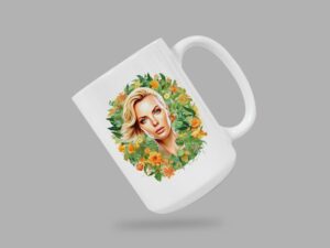 Charlize Theron Mug | 15oz Ceramic Coffee or Tea Mug