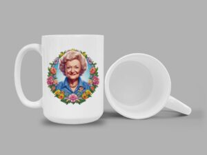 Betty White Mug | 15oz Ceramic Coffee or Tea Mug