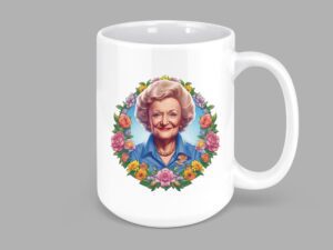 Betty White Mug | 15oz Ceramic Coffee or Tea Mug