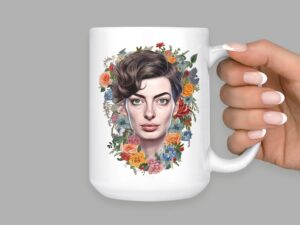 Anne Hathaway Mug | 15oz Ceramic Coffee or Tea Mug