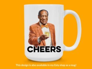 Bill Cosby Cheers Sticker