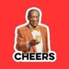 Bill Cosby Cheers Sticker