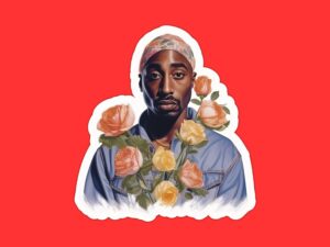 Tupac Shakur Sticker