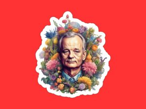 Bill Murray Sticker , funny sticker
