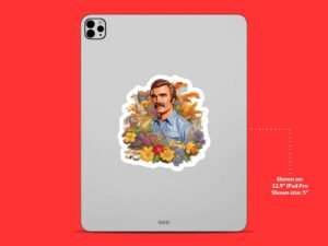 Burt Reynolds Sticker , funny sticker