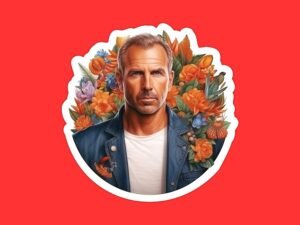 Kevin Costner Sticker