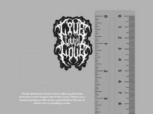 Live Laugh Love Sticker | Heavy Metal and Funny