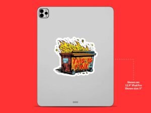 This Is Fine Sticker | Garbage Fire Sticker