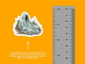 Peaceful Grim Reaper Sticker