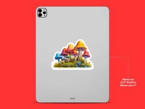 Rainbow Mushroom Sticker