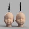 Baby Doll Head Earrings | Hypoallergenic